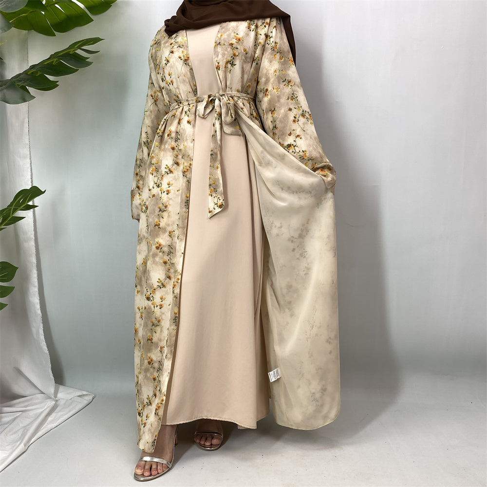 Zahra (beige abaya & inner) زهرة