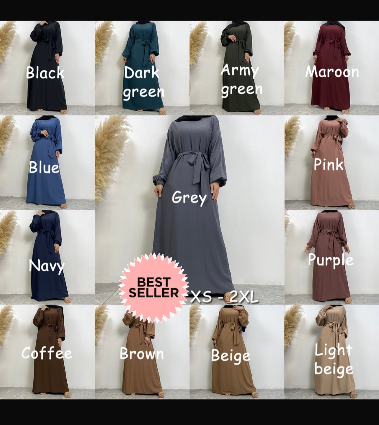 Best Seller: High Quality Casual Abaya w/Pockets