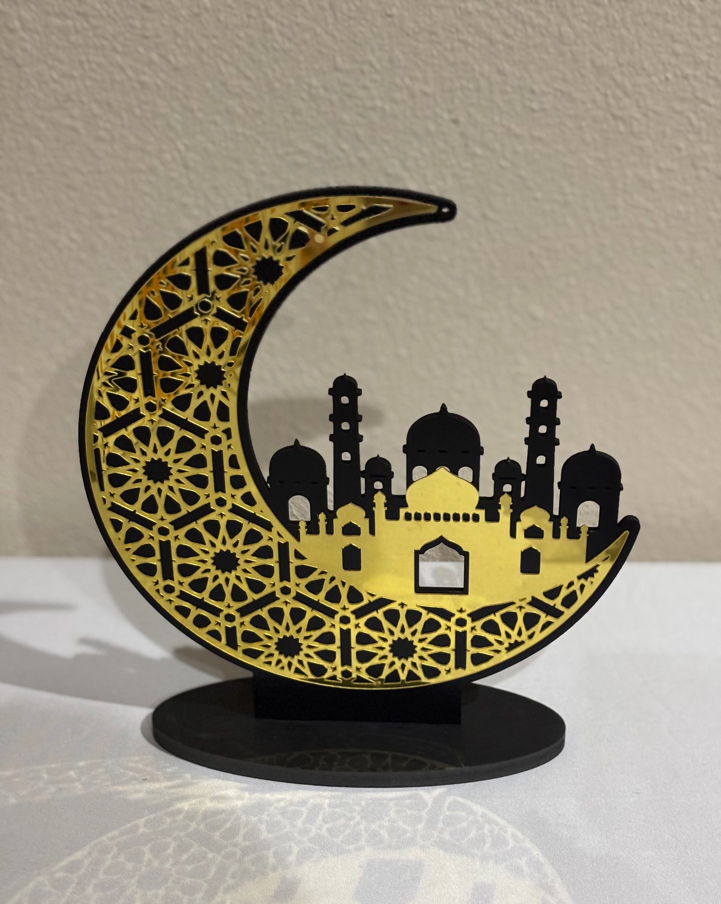 Crescent Moon Black & Golden decor