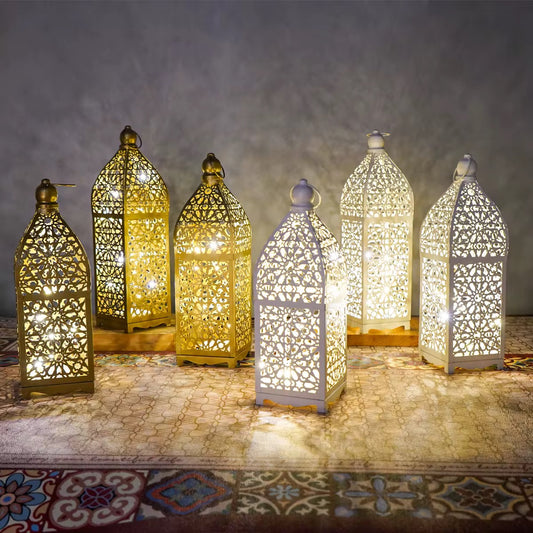Ramadan Lantern (Gold/White)
