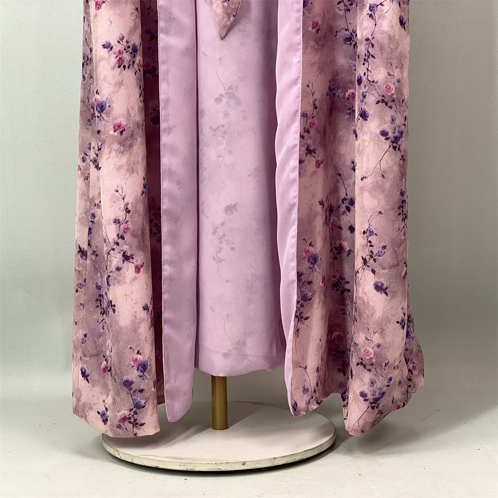 Zahra (purple abaya & inner) زهرة