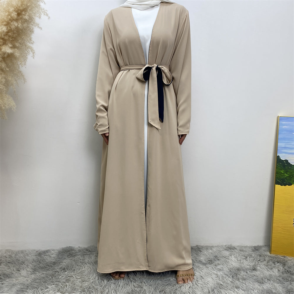 2 in 1: Convertible Abaya (Cream/Navy)