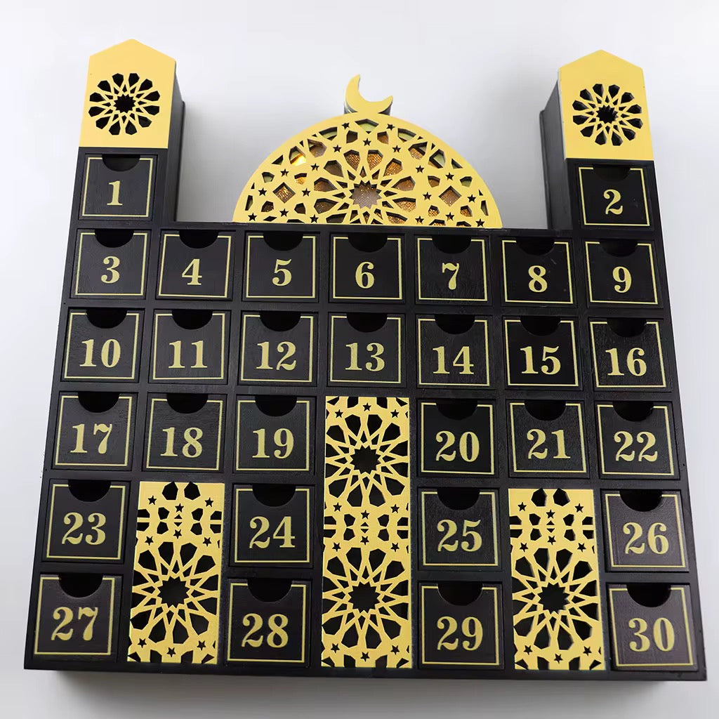 Wooden Masjid Countdown Ramadan Calendar