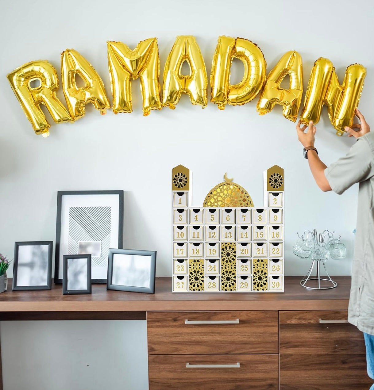 Wooden Masjid Countdown Ramadan Calendar