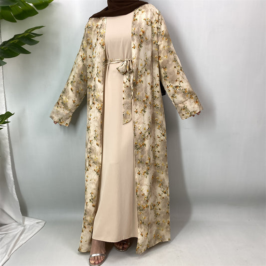 Zahra (beige abaya & inner) زهرة