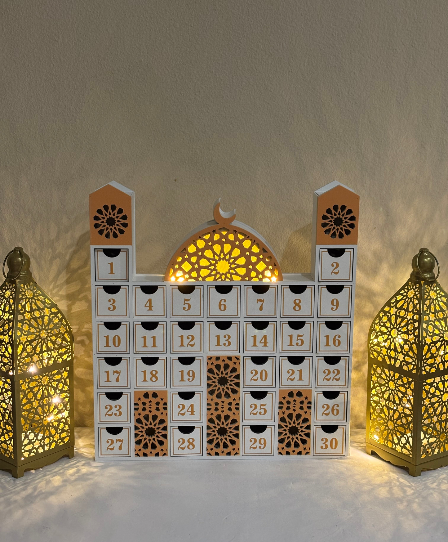 Wooden Masjid Countdown Ramadan Calendar