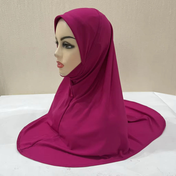 Slip On One Piece Hijaab (Assorted colors)
