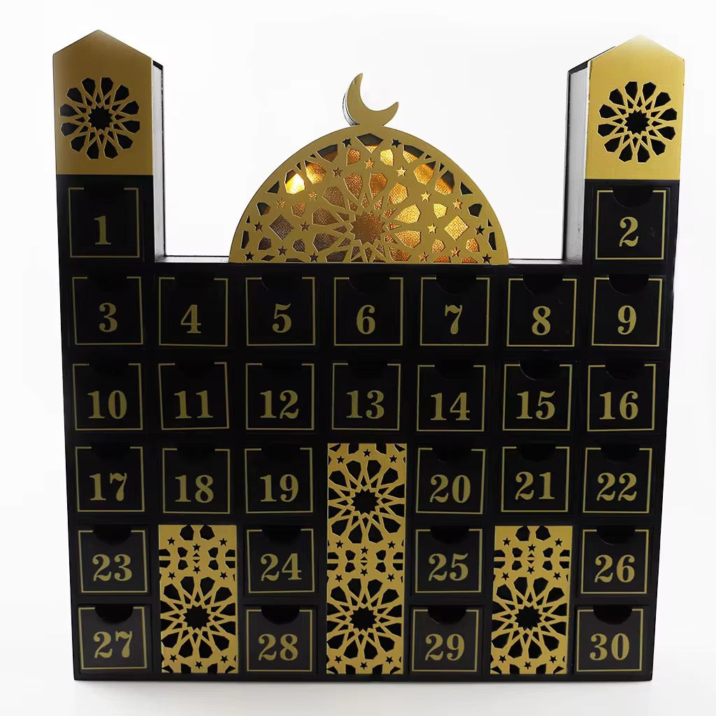 Wooden Masjid Countdown Ramadan Calendar