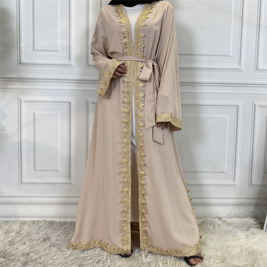 Embroidered Kaftan (Beige)