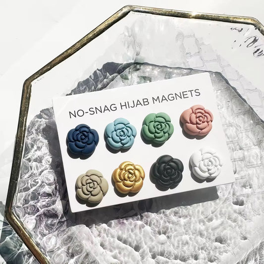 Floral Hijaab Magnets (Set of 8)