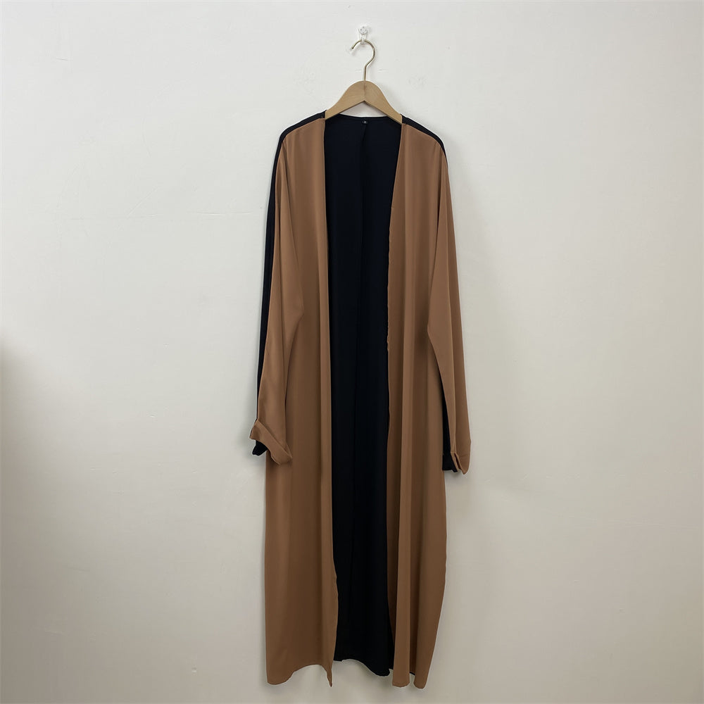 Brown & Black Mix Abaya