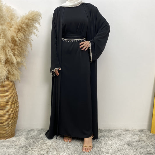 Al-Ameerah 4 Piece-Set Abaya (Black) الأميرة