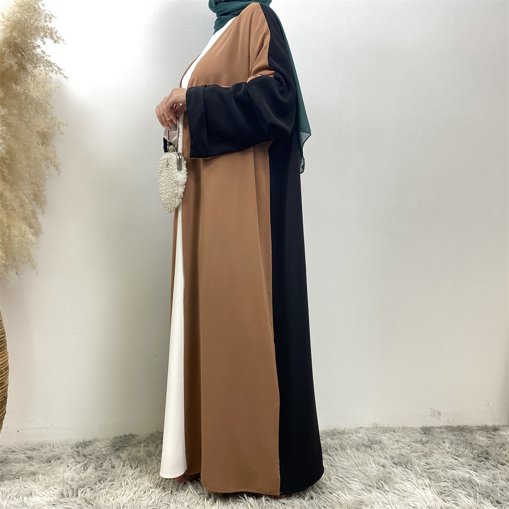 Brown & Black Mix Abaya
