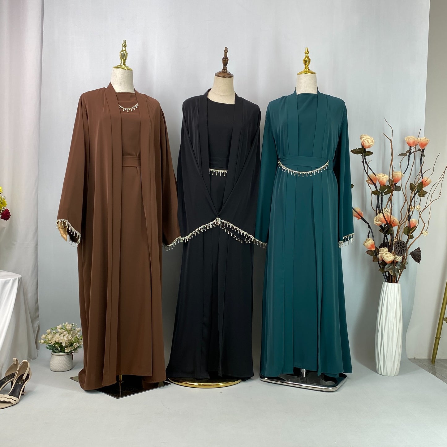 Al-Ameerah 4 Piece-Set Abaya (Black) الأميرة