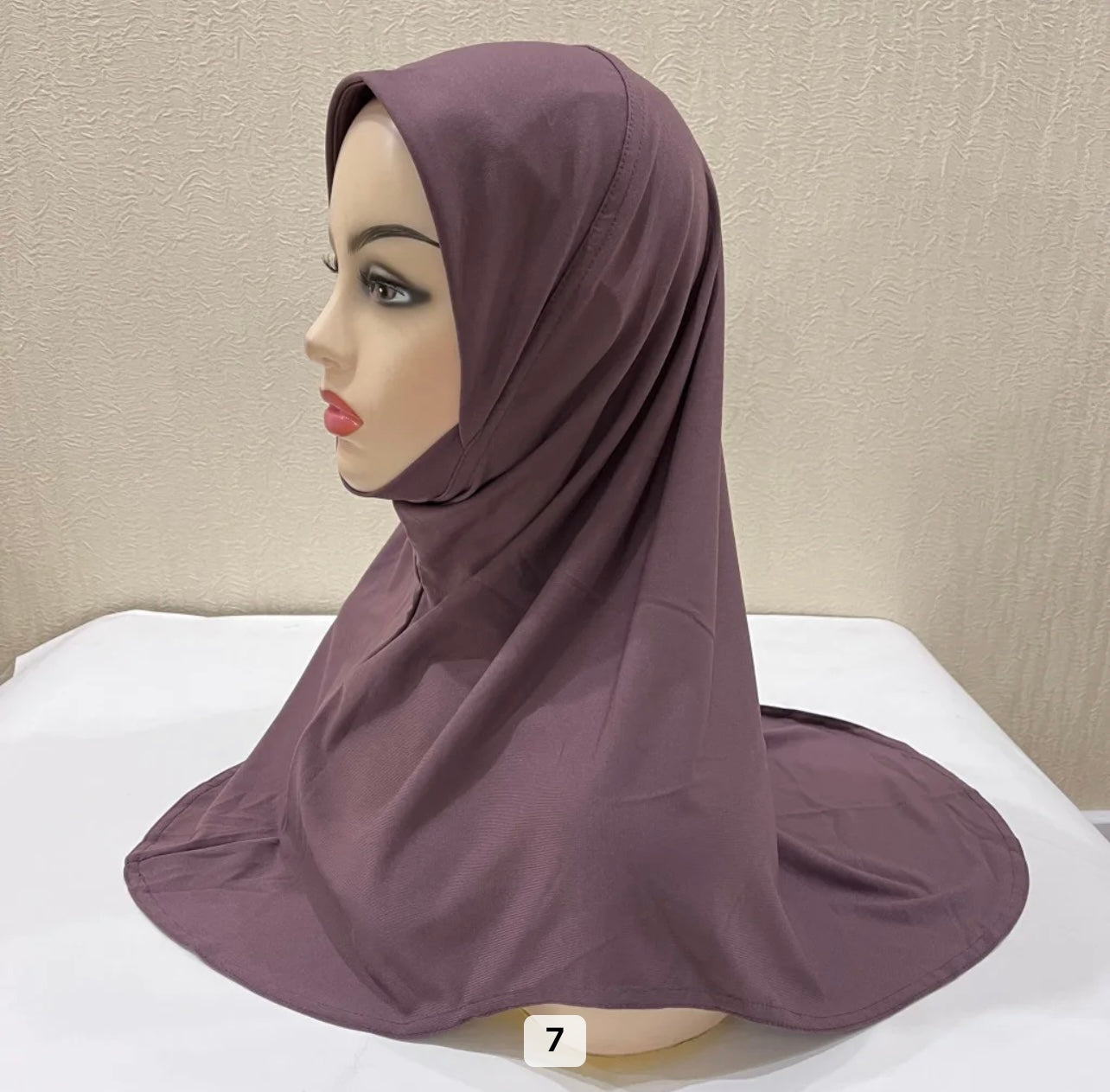 Slip On One Piece Hijaab (Assorted colors)