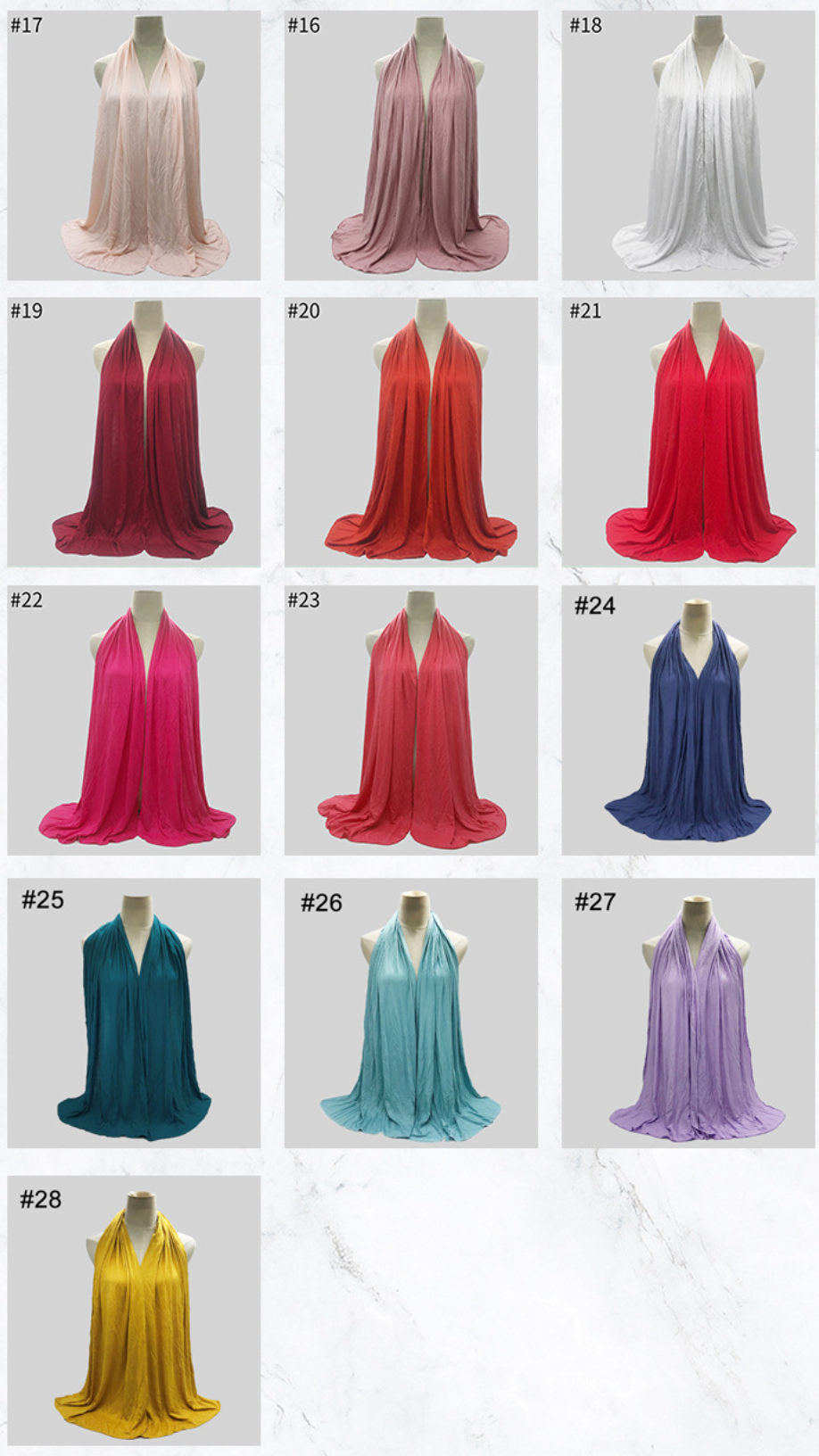 Premium Jersey Hijaab (20x63 inches/medium length)