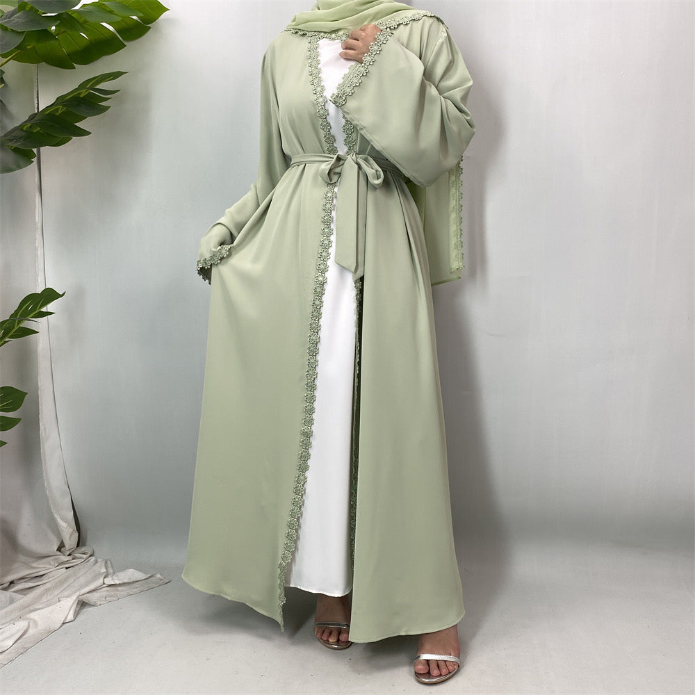 Nisrene Abaya & Hijab Set (Green) نسرين
