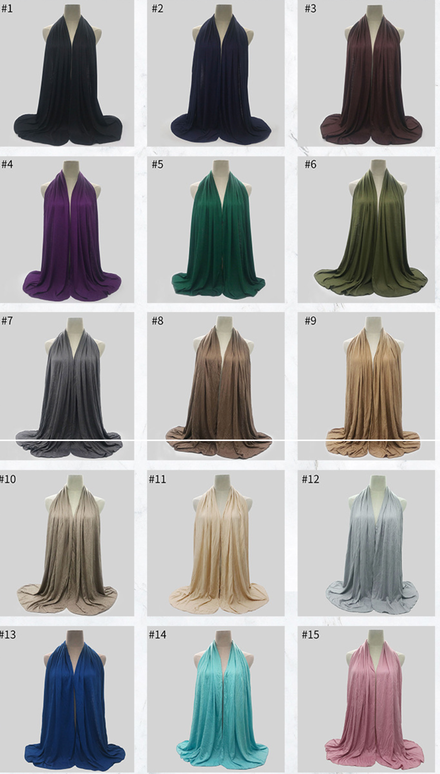 Premium Jersey Hijaab (20x63 inches/medium length)