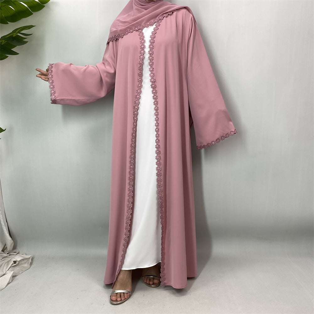 Nisrene Abaya & Hijab Set (Pink) نسرين