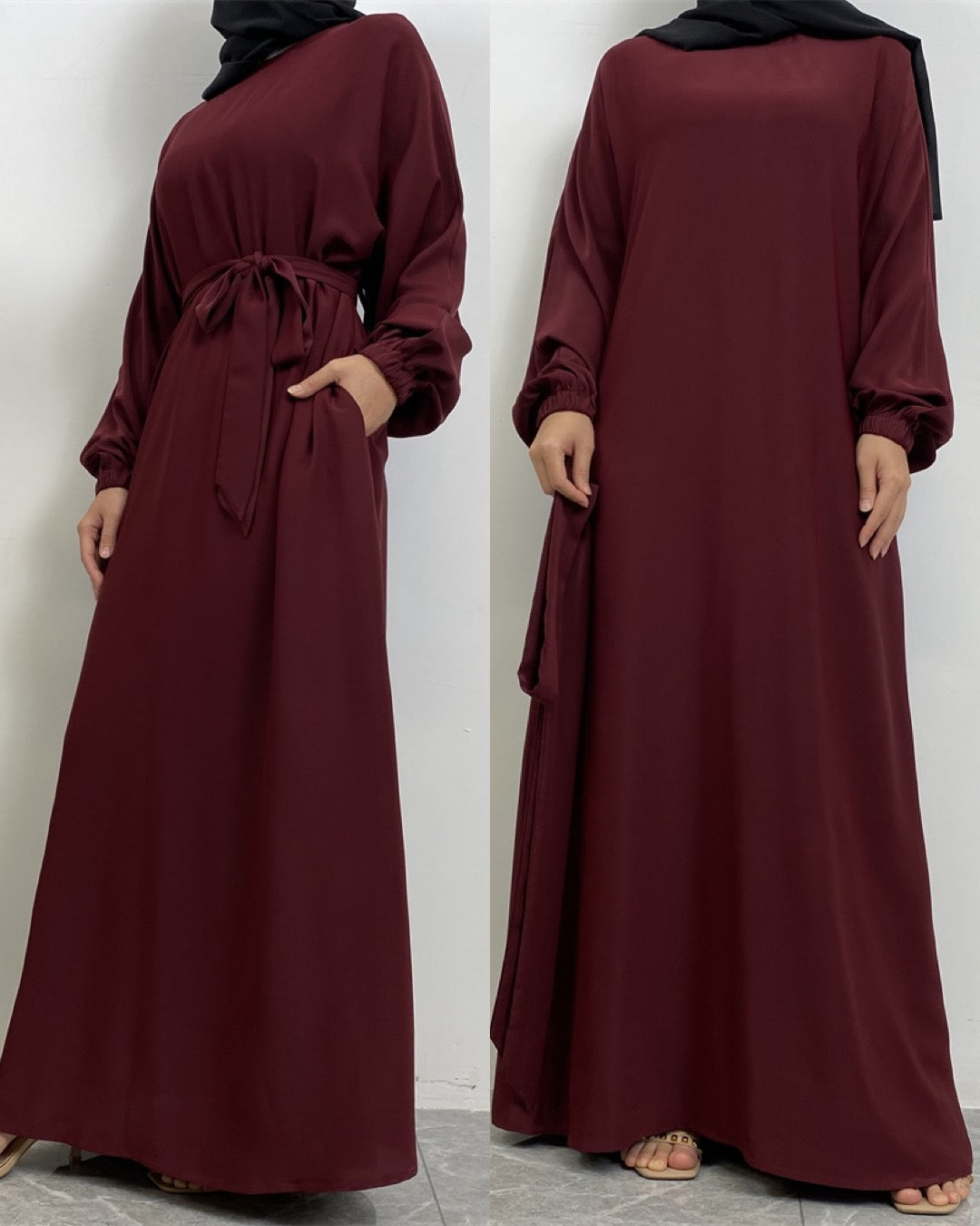 Maroon Abaya