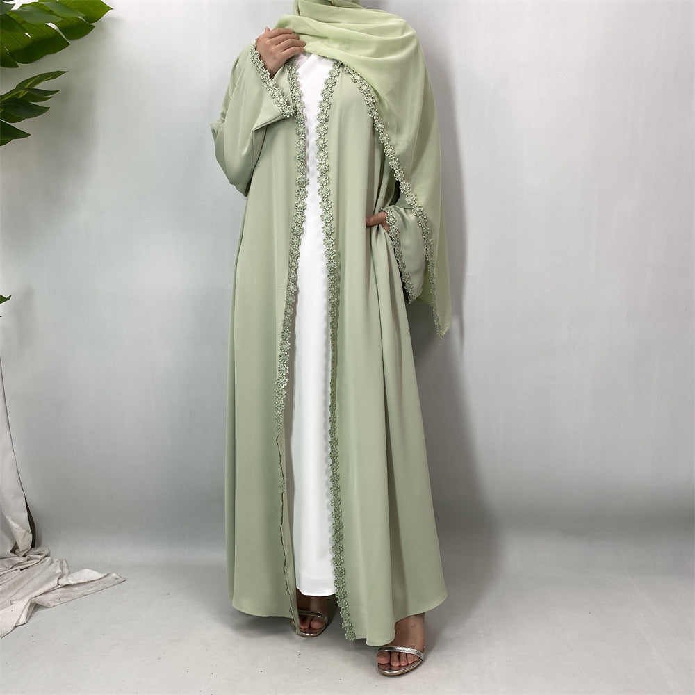 Nisrene Abaya & Hijab Set (Green) نسرين