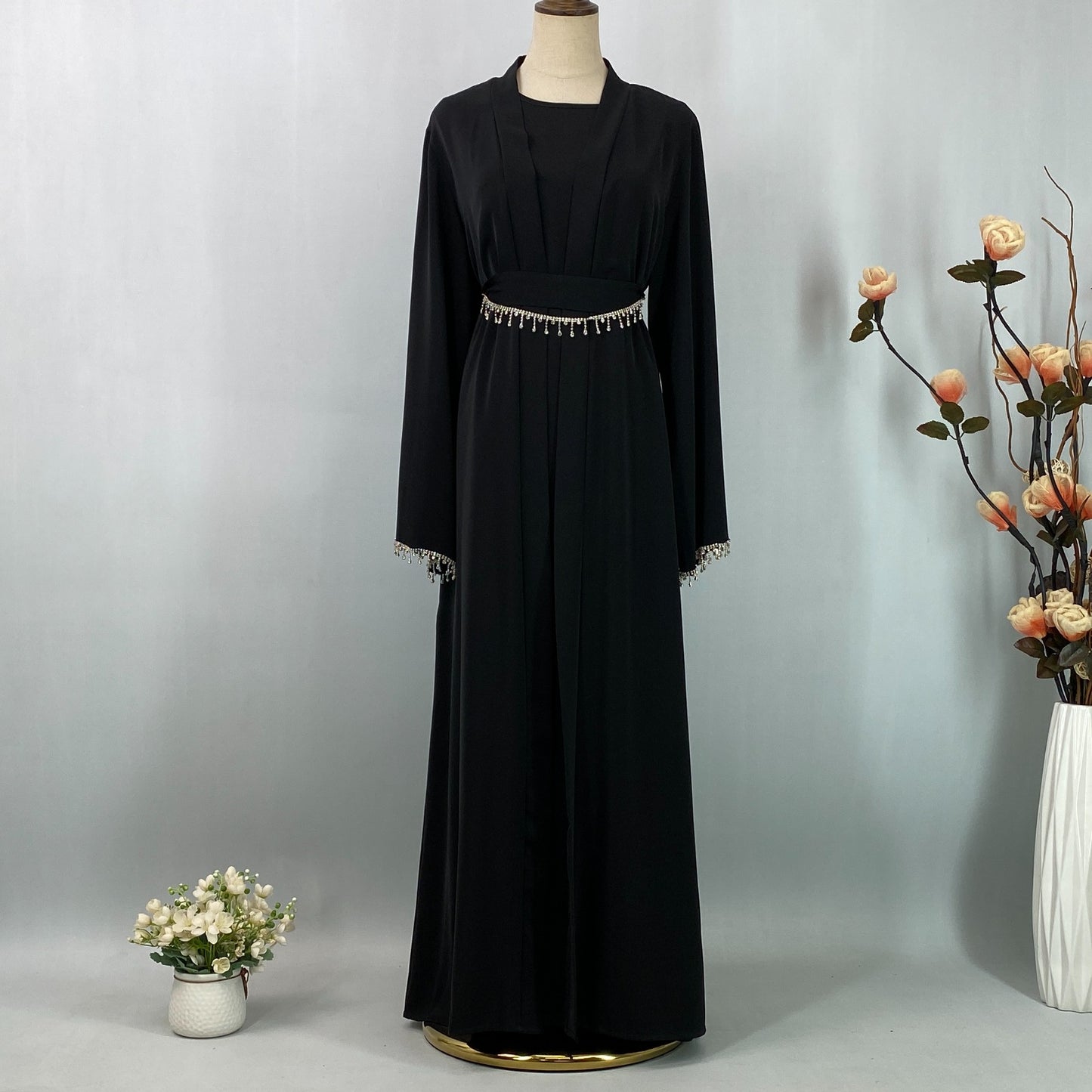 Al-Ameerah 4 Piece-Set Abaya (Black) الأميرة