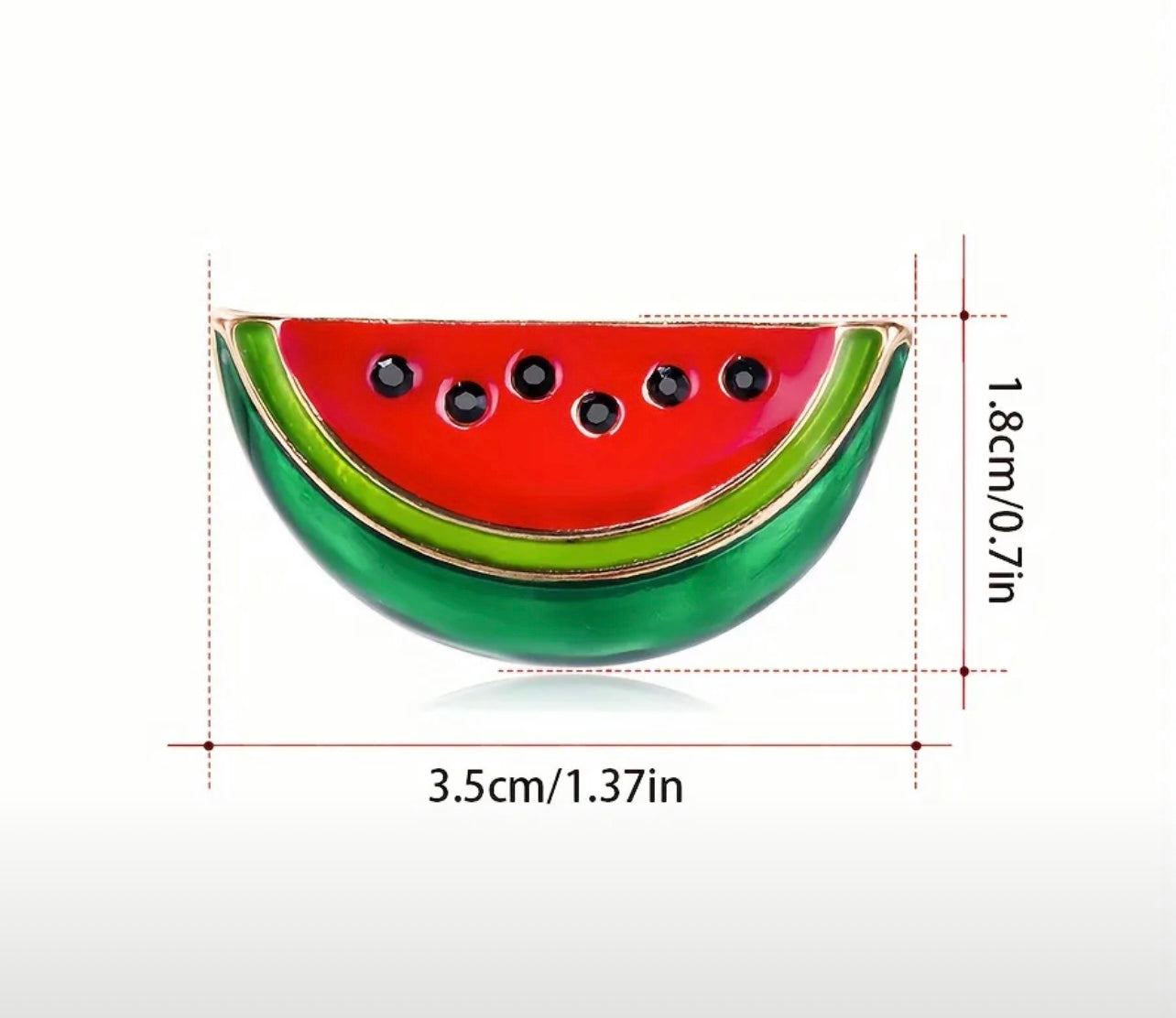 Watermelon Warrior Pin