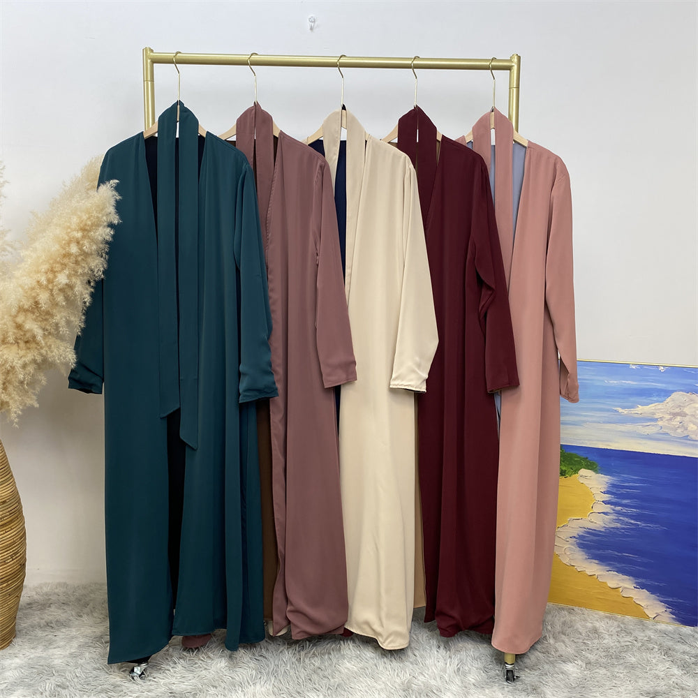 2 in 1: Convertible Abaya (Cream/Navy)