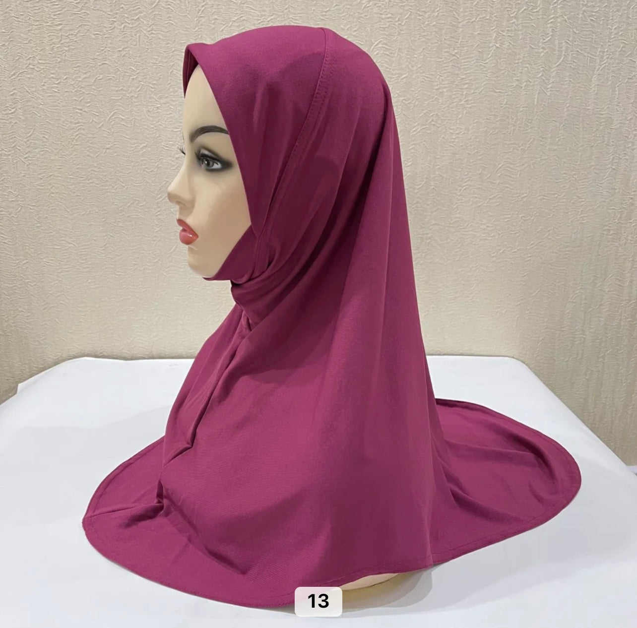 Slip On One Piece Hijaab (Assorted colors)