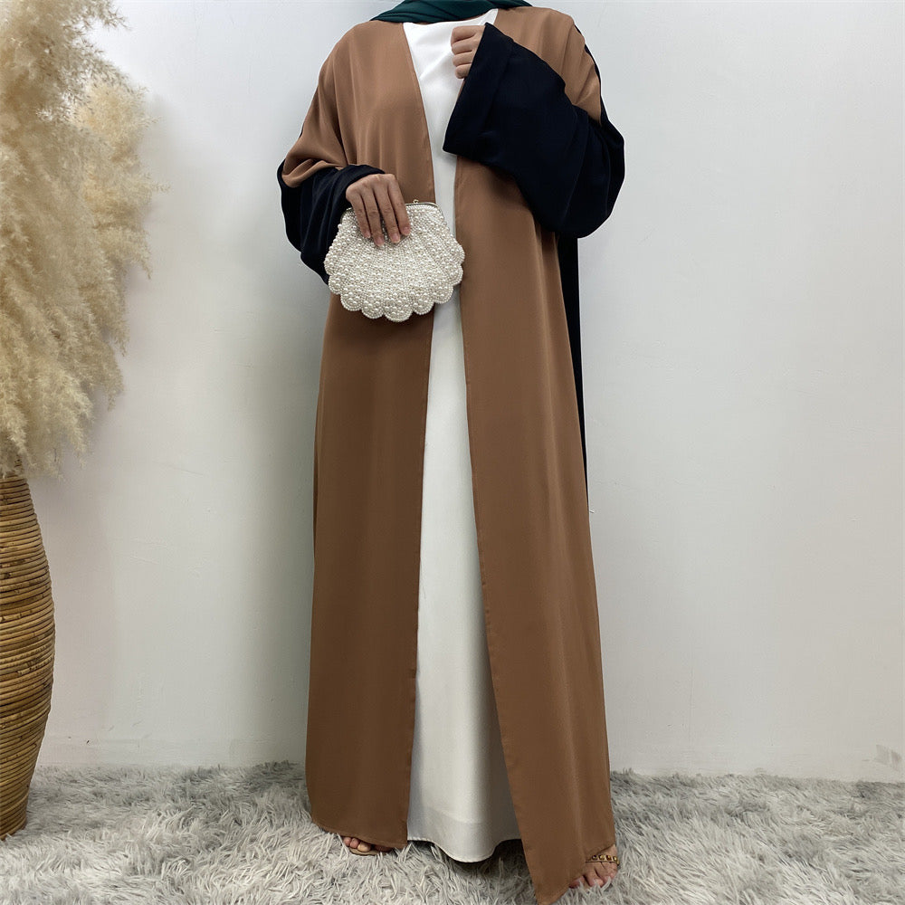 Brown & Black Mix Abaya