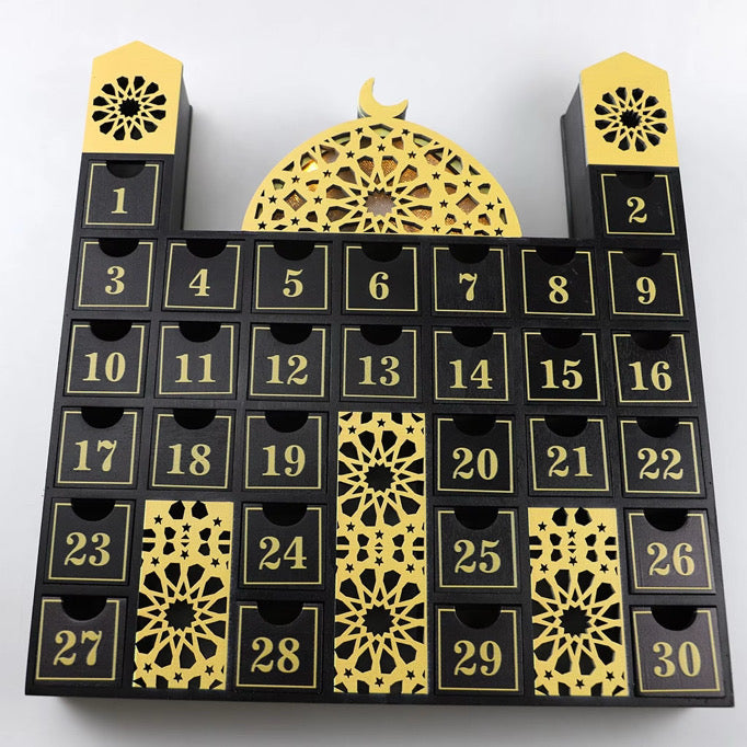 Wooden Masjid Countdown Ramadan Calendar