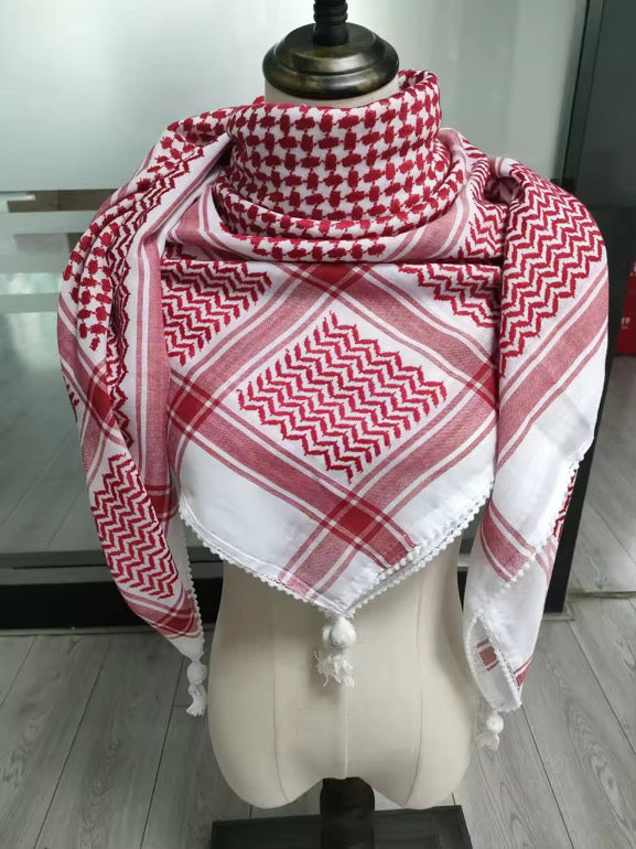 Unisex Kefiyyeh (Red/Black)