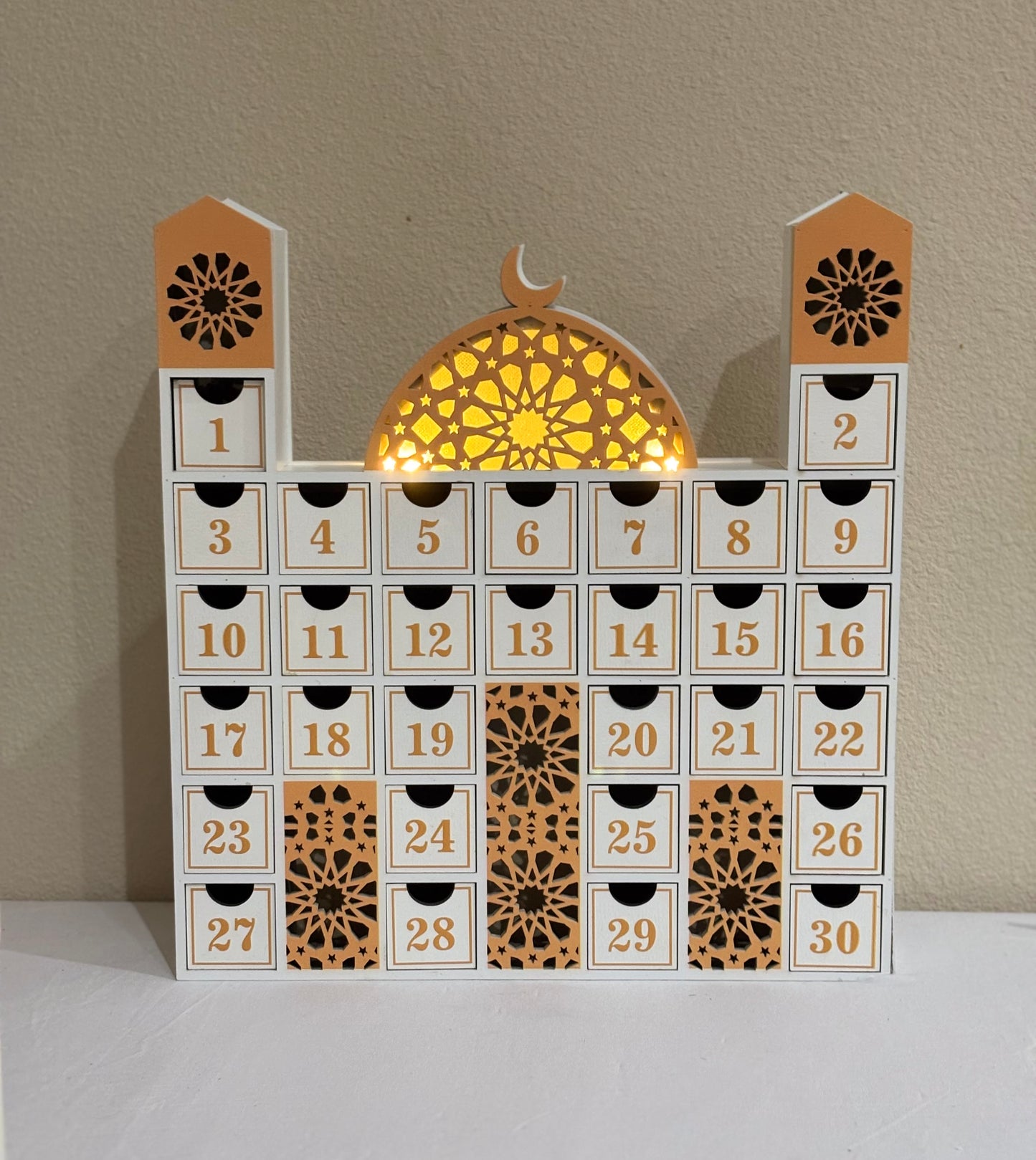 Wooden Masjid Countdown Ramadan Calendar