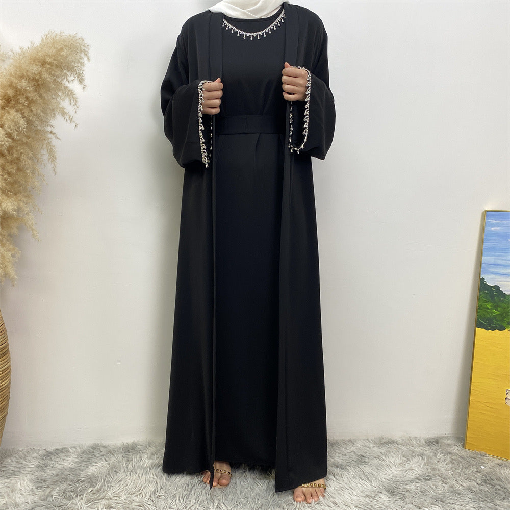 Al-Ameerah 4 Piece-Set Abaya (Black) الأميرة