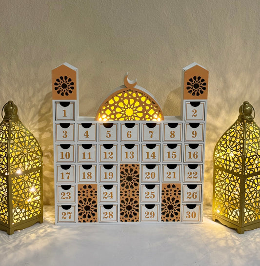 Wooden Masjid Countdown Ramadan Calendar