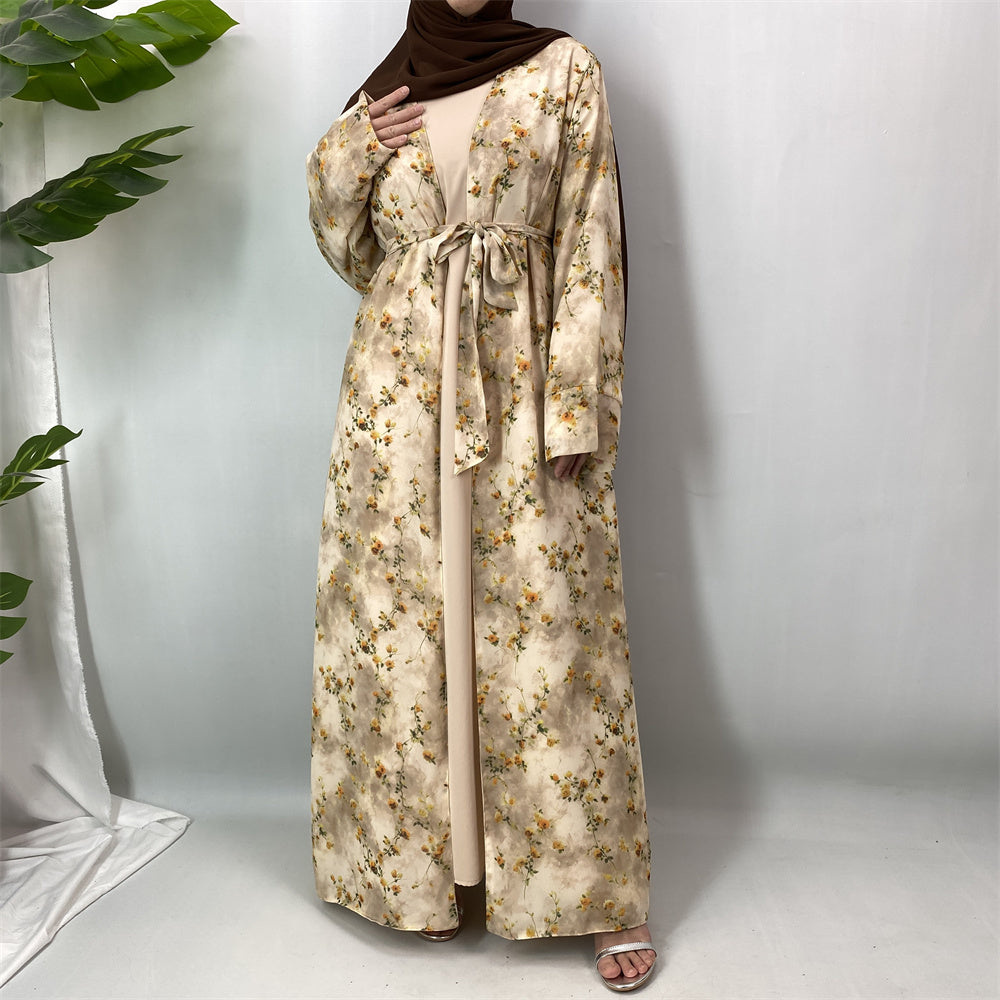 Zahra (beige abaya & inner) زهرة