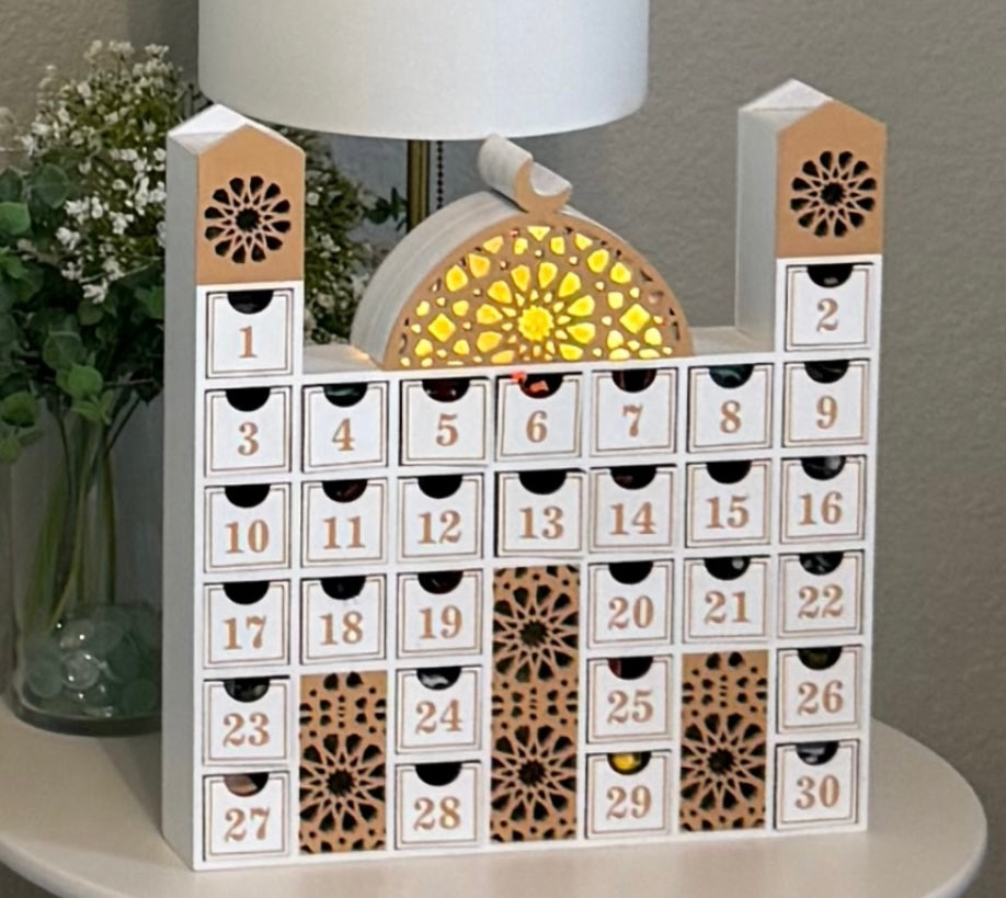 Wooden Masjid Countdown Ramadan Calendar