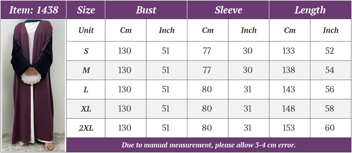 Brown & Black Mix Abaya