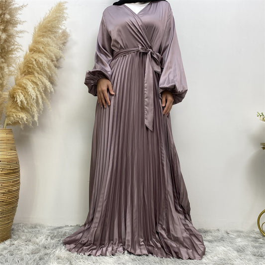 Satin Dress (Purple)