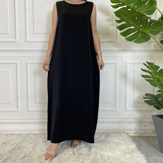 Sleeveless Inner Dress (Black)