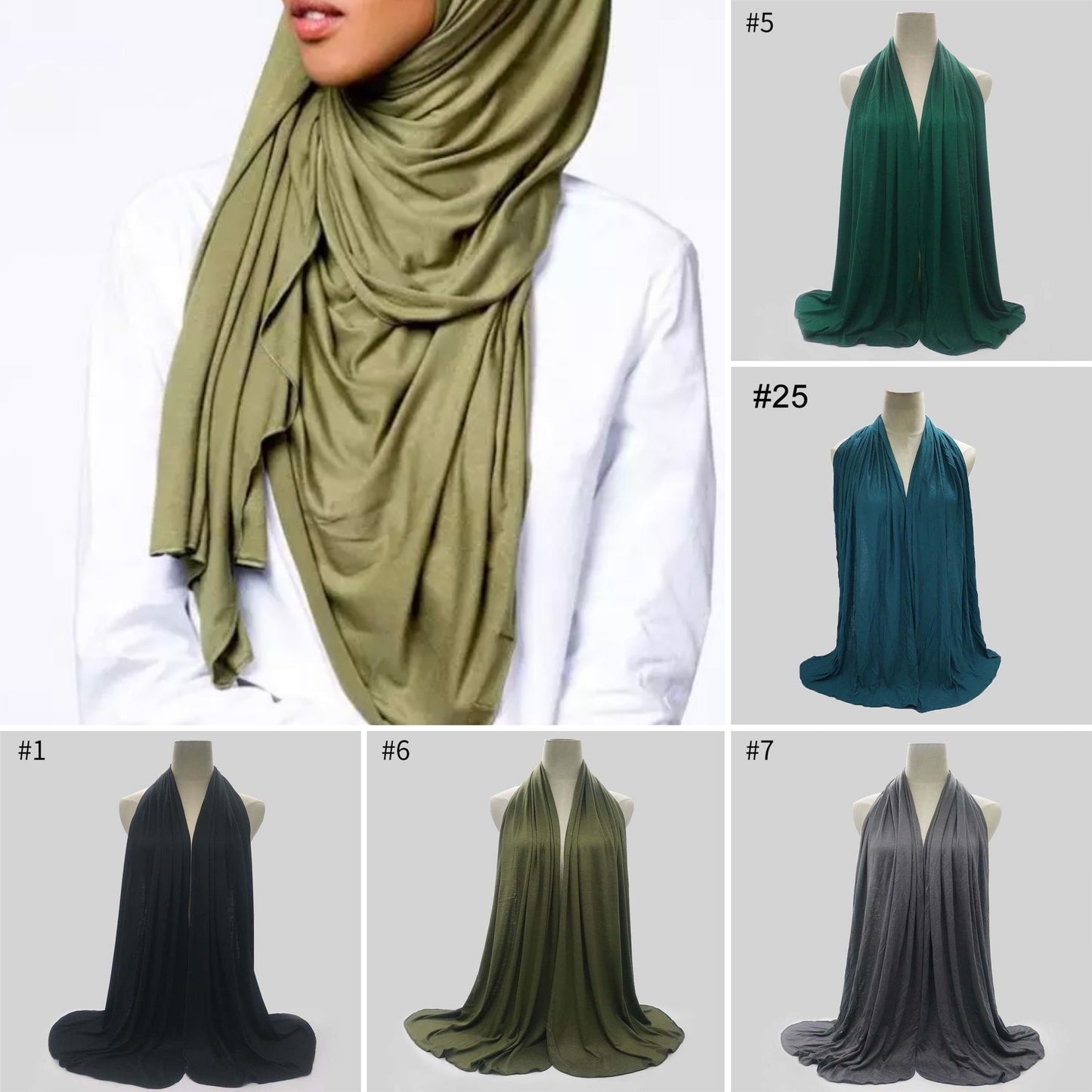 Premium Jersey Hijaab (Wide Coverage)