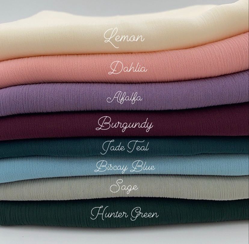 Luxury Chiffon Hijaabs - Colors