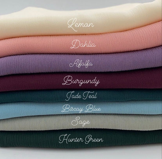 Luxury Chiffon Hijaabs - Colors