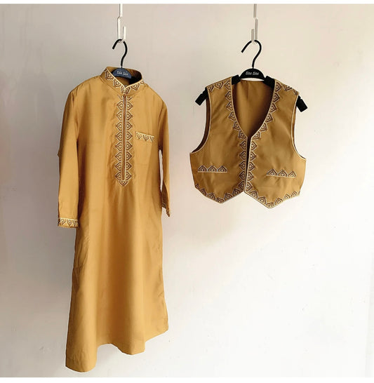 Eid Thawb Set w/Vest (Kids/Boys)