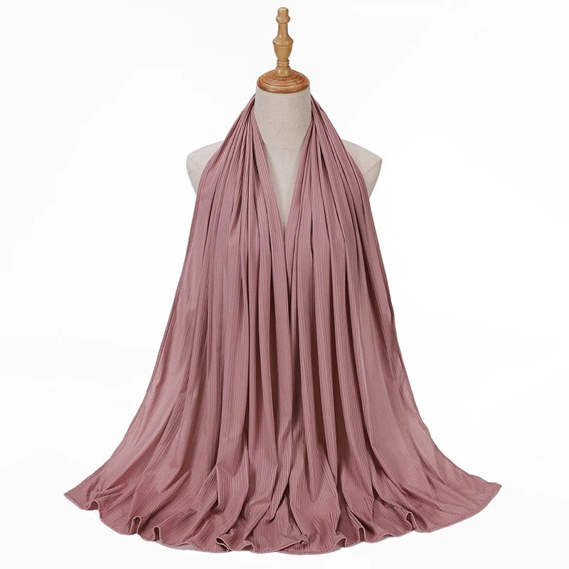 Lightweight Ribbed Jersey Hijaab- New Color Collection