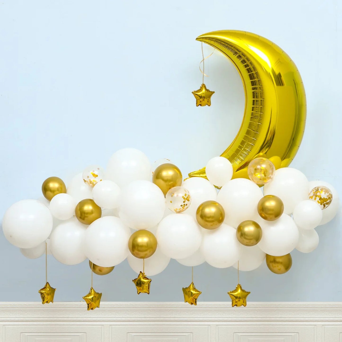 Ramadan/Eid Moon & Star Balloon Set