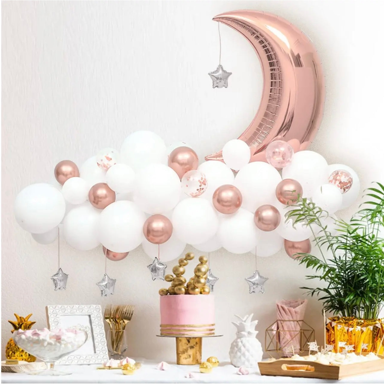 Ramadan/Eid Moon & Star Balloon Set