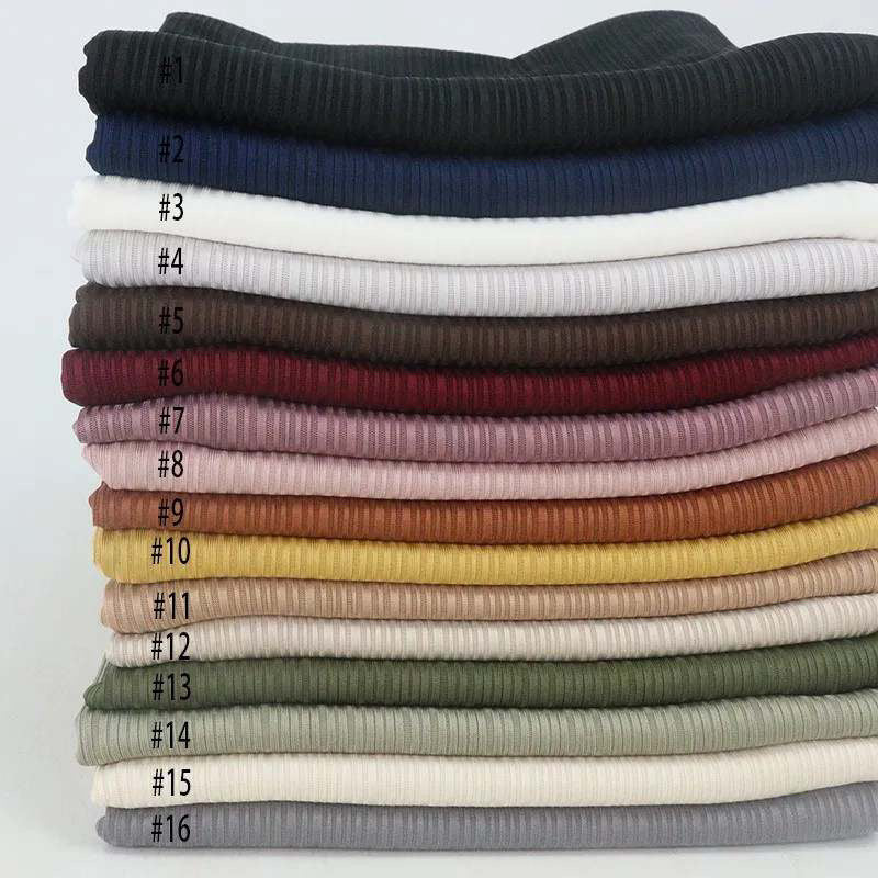 Lightweight Ribbed Jersey Hijaab- New Color Collection
