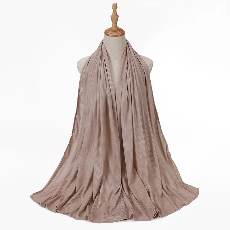 Lightweight Ribbed Jersey Hijaab- New Color Collection