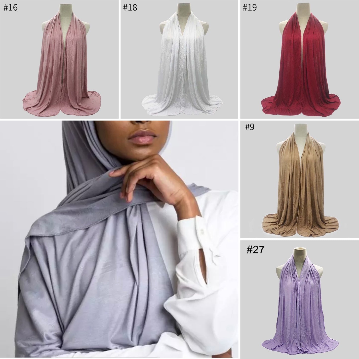 Premium Jersey Hijaab (Wide Coverage)